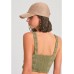 Tank top crop με κέντημα