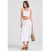 Tank top crop με κέντημα