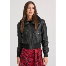 Γυναικείο biker jacket Funky Buddha από οικολογικό δέρμα