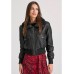Γυναικείο biker jacket Funky Buddha από οικολογικό δέρμα Γυναικείο biker jacket Funky Buddha από οικολογικό δέρμα