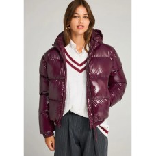 Γυναικειο Καπιτονέ puffer μπουφάν με κουκούλα