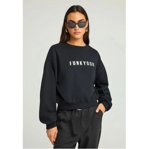 Γυναικείο φούτερ με λογότυπο Funky Buddha Γυναικείο φούτερ με λογότυπο Funky Buddha