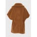 Γυναικείο Παλτό teddy με κοντό μανίκι και ζώνη