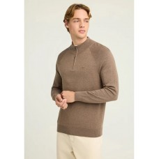 Ανδρικό λεπτό βαμβακερό πουλόβερ half-zip Funky Buddha