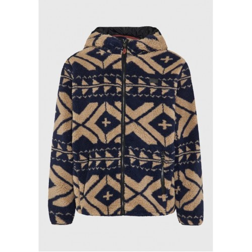 Ανδρική Ζακέτα Funky Buddha Oversized fleece Ανδρική Ζακέτα Funky Buddha Oversized fleece