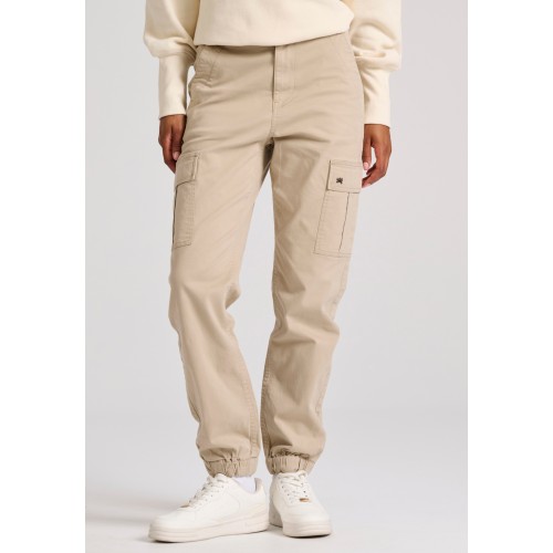 Γυναικείο cargo παντελόνιFunky Buddha με cuffed τελείωμα Γυναικείο cargo παντελόνιFunky Buddha με cuffed τελείωμα